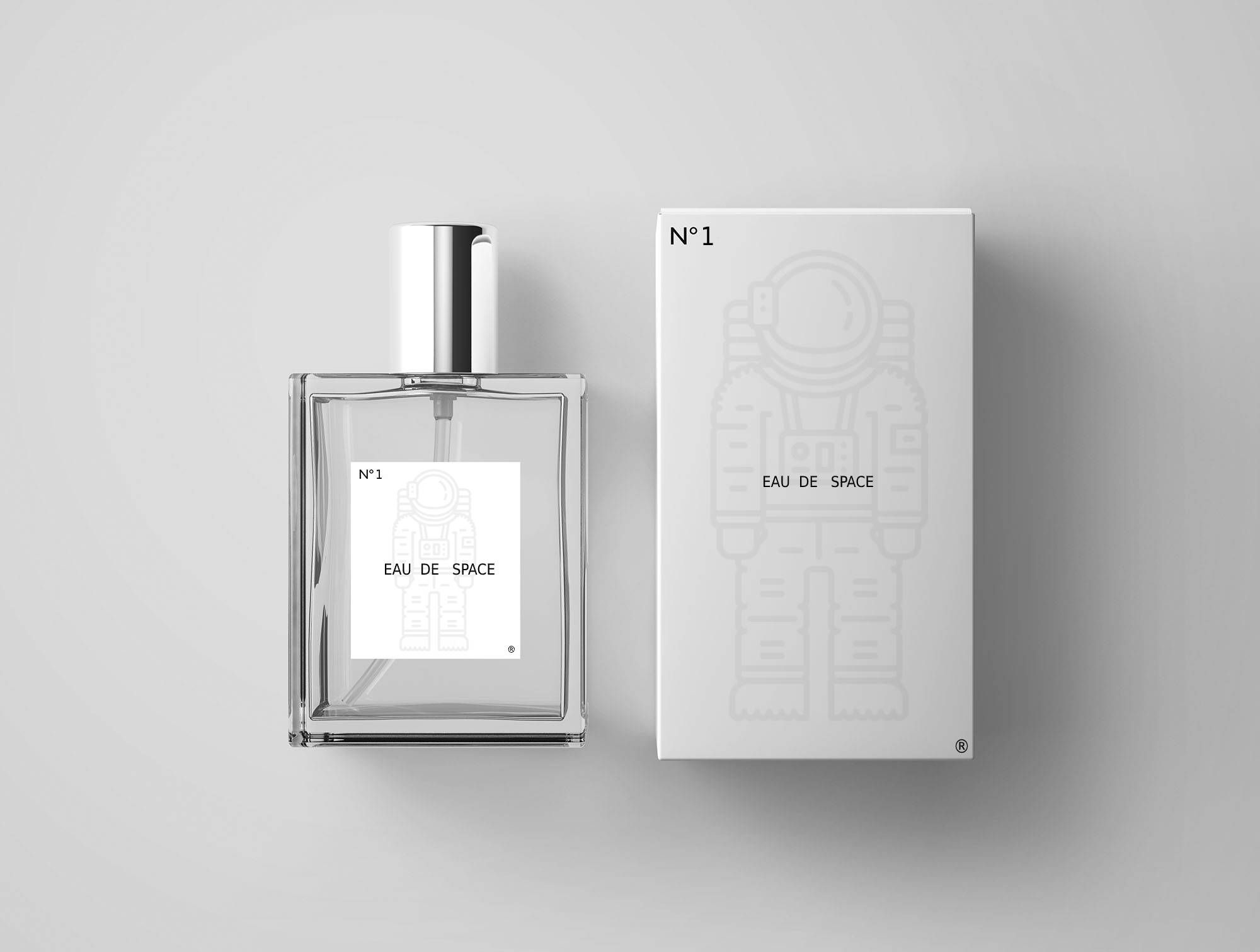 bouteille de parfum transparente