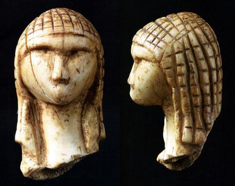 tête de femme sculpté au paléolitique