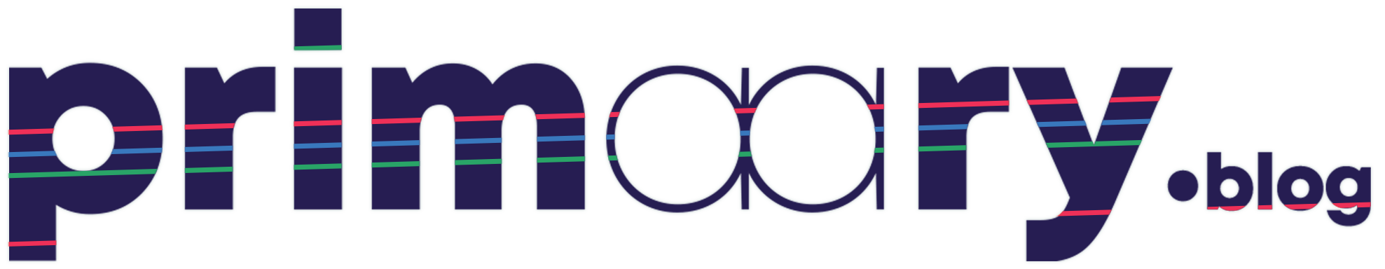 logo avec bandes colorées